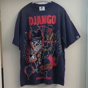 Warren Lotas Django 1966 Graphic Tee - Navy Blue